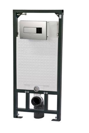 AUZ 5 - II automatický splachovač WC v chromovaném krytu, včetně předstěnového systému